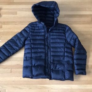 Navy Blue Light Puffer Jacket